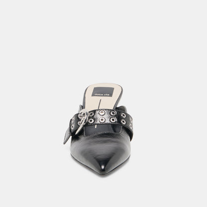 CYRAH BLACK LEATHER