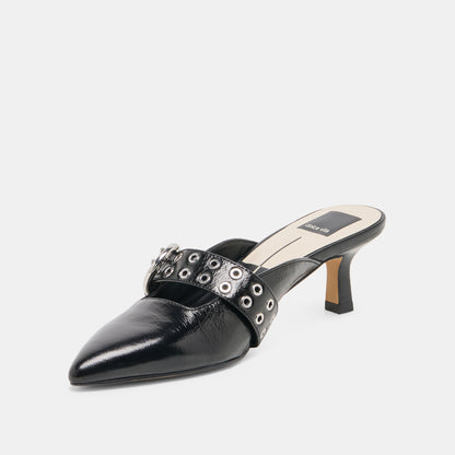 CYRAH BLACK LEATHER