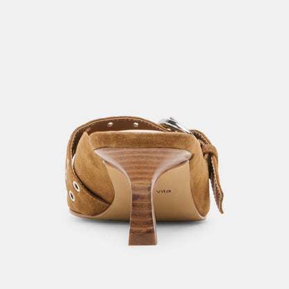 CYRAH COGNAC SUEDE
