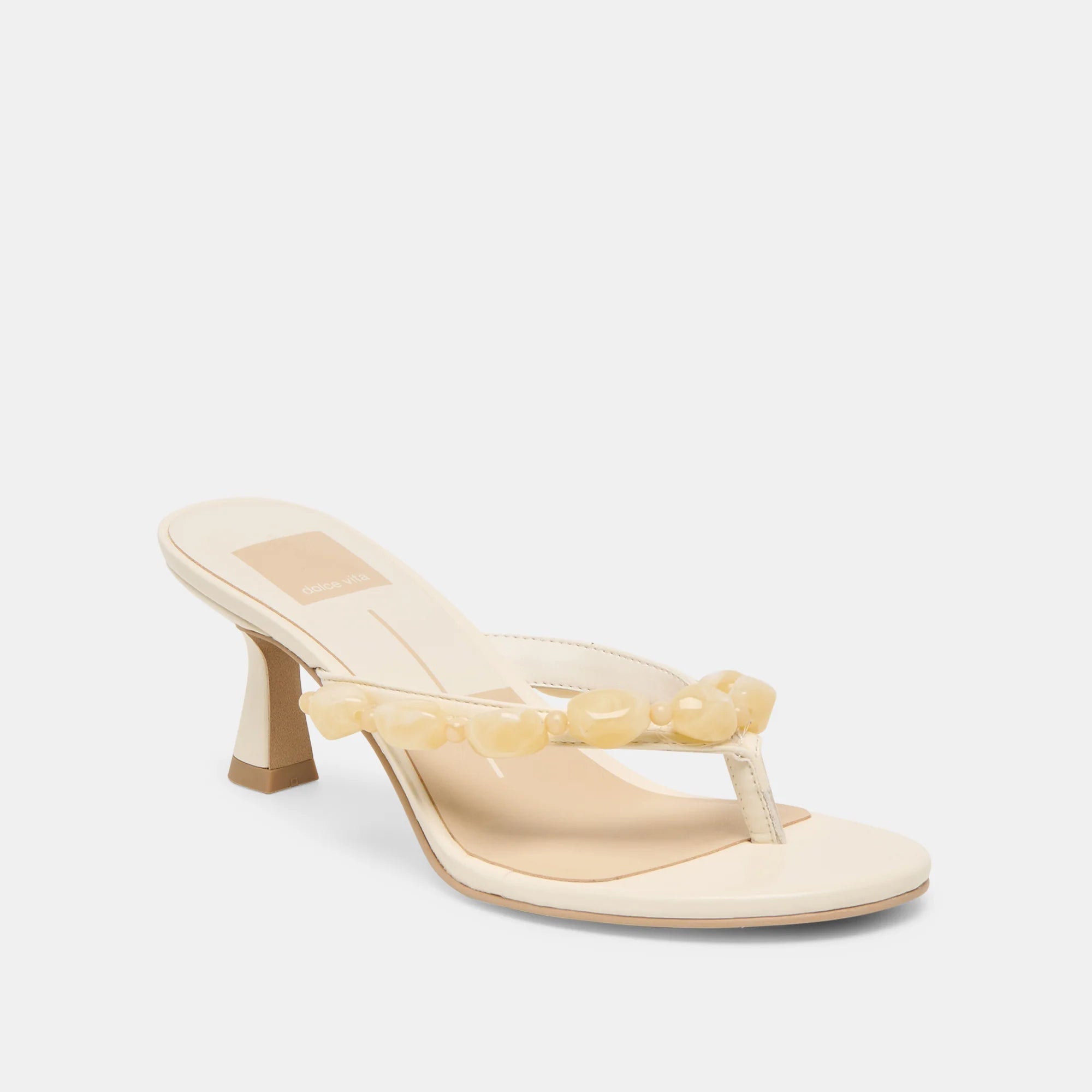 DAKSIE CUIR BLANC CASSÉ - view 2