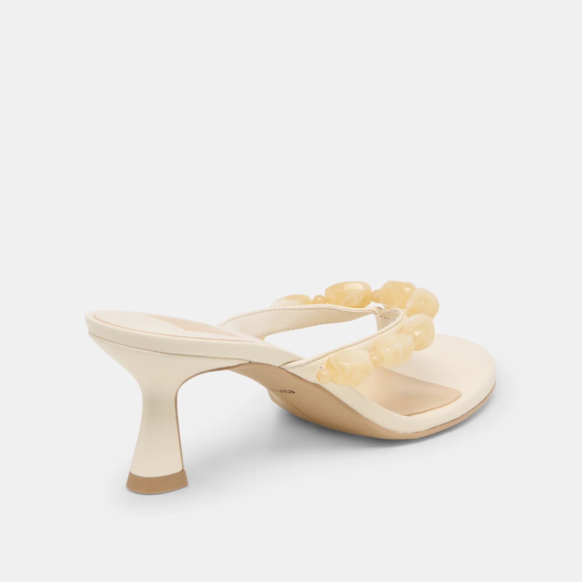 DAKSIE CUIR BLANC CASSÉ - view 3