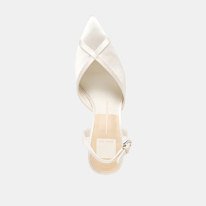 ELAYA SOFT WHITE SATIN