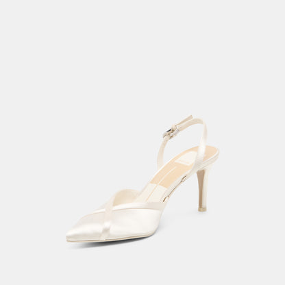 ELAYA SOFT WHITE SATIN