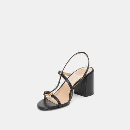 FAYE BLACK LEATHER