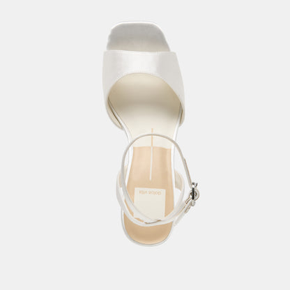 FELICA WHITE SATIN