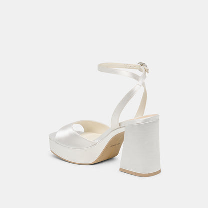 FELICA WHITE SATIN