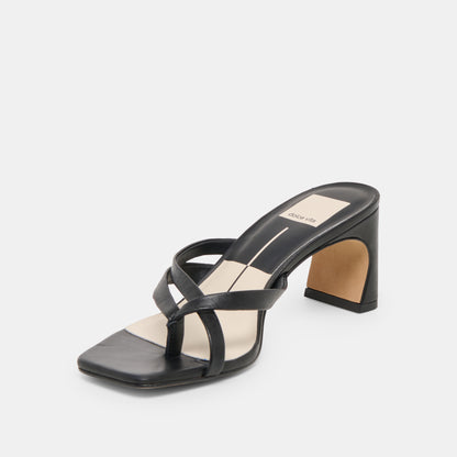 GESSIE BLACK LEATHER