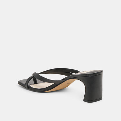 GESSIE BLACK LEATHER
