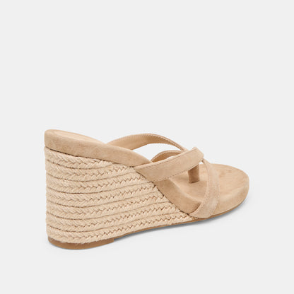 HELAN ESPADRILLE SUÈDE CHAMEAU