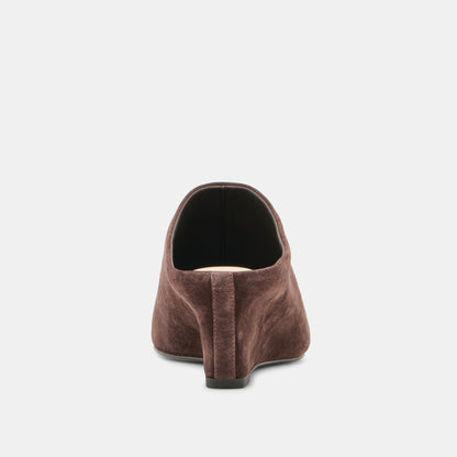 HILAH MAHOGANY SUEDE
