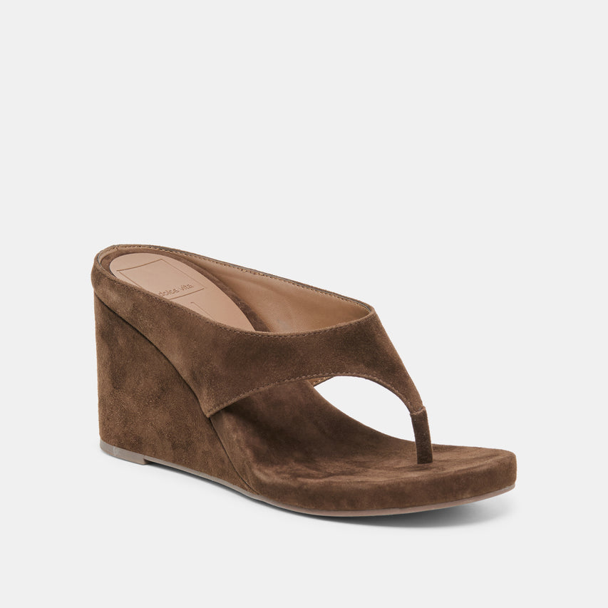 HINNA DARK BROWN SUEDE