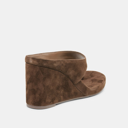 HINNA DARK BROWN SUEDE