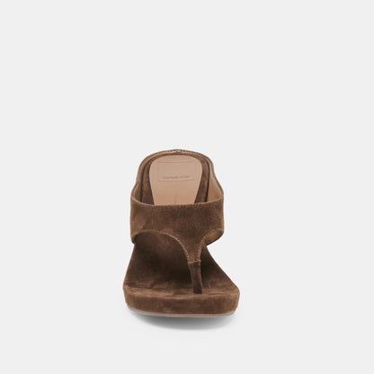 HINNA DARK BROWN SUEDE