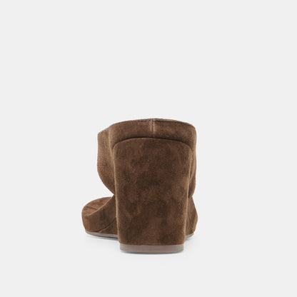 HINNA DARK BROWN SUEDE