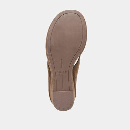 HINNA DARK BROWN SUEDE