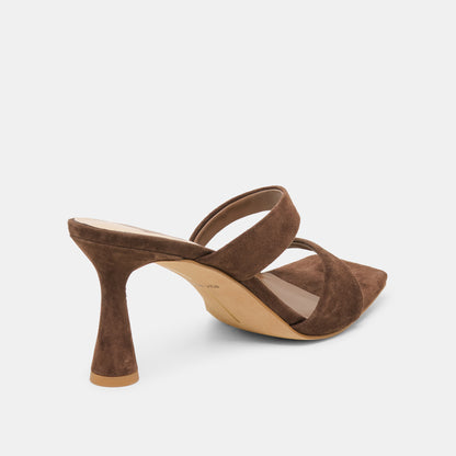 ICELYN DARK BROWN SUEDE
