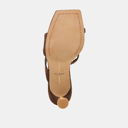 ICELYN DARK BROWN SUEDE
