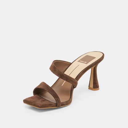 ICELYN DARK BROWN SUEDE