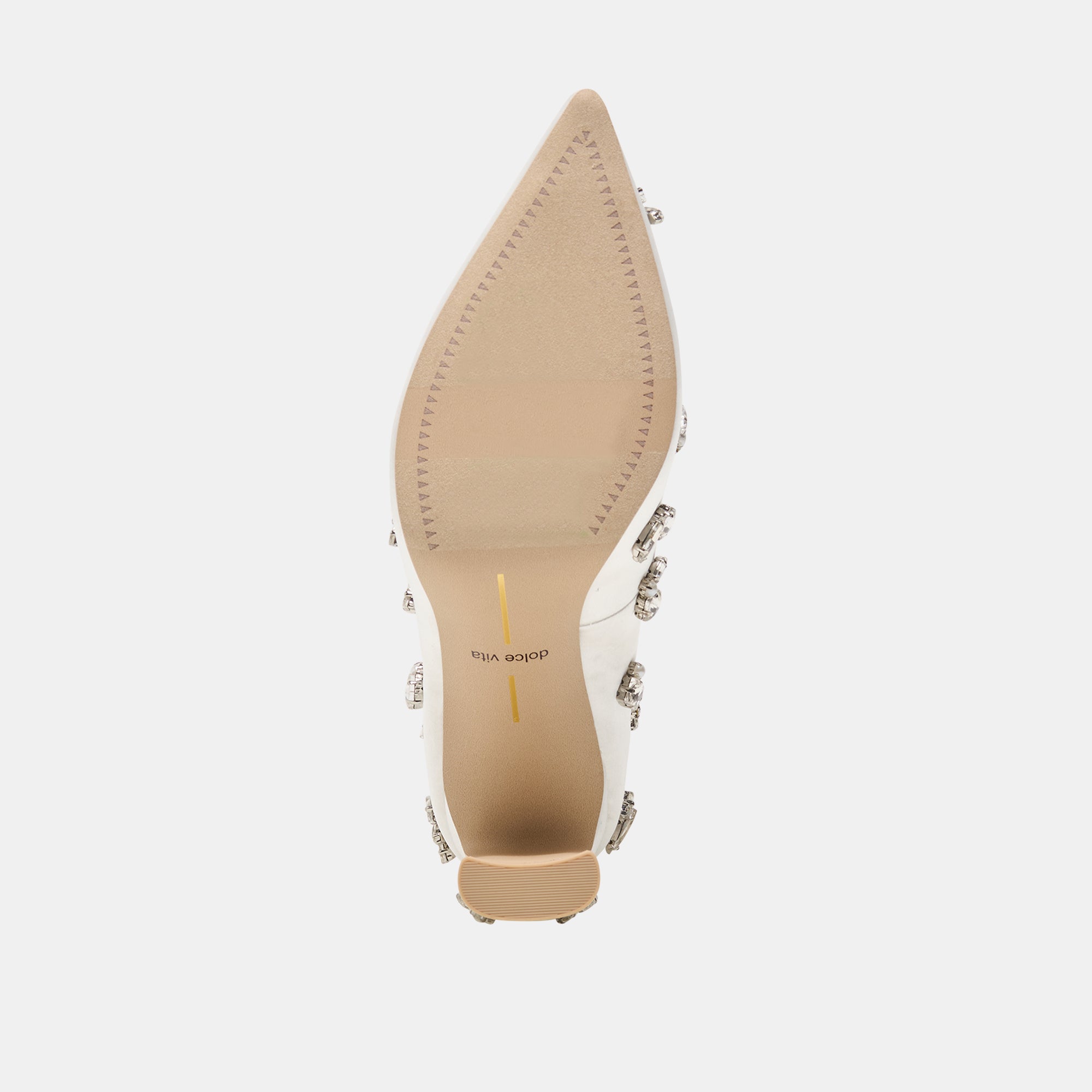 KAYNA RHINESTONE WHITE SATIN - view 9