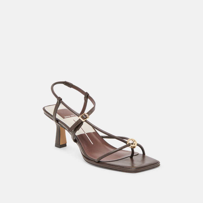 MYLEE DARK BROWN LEATHER