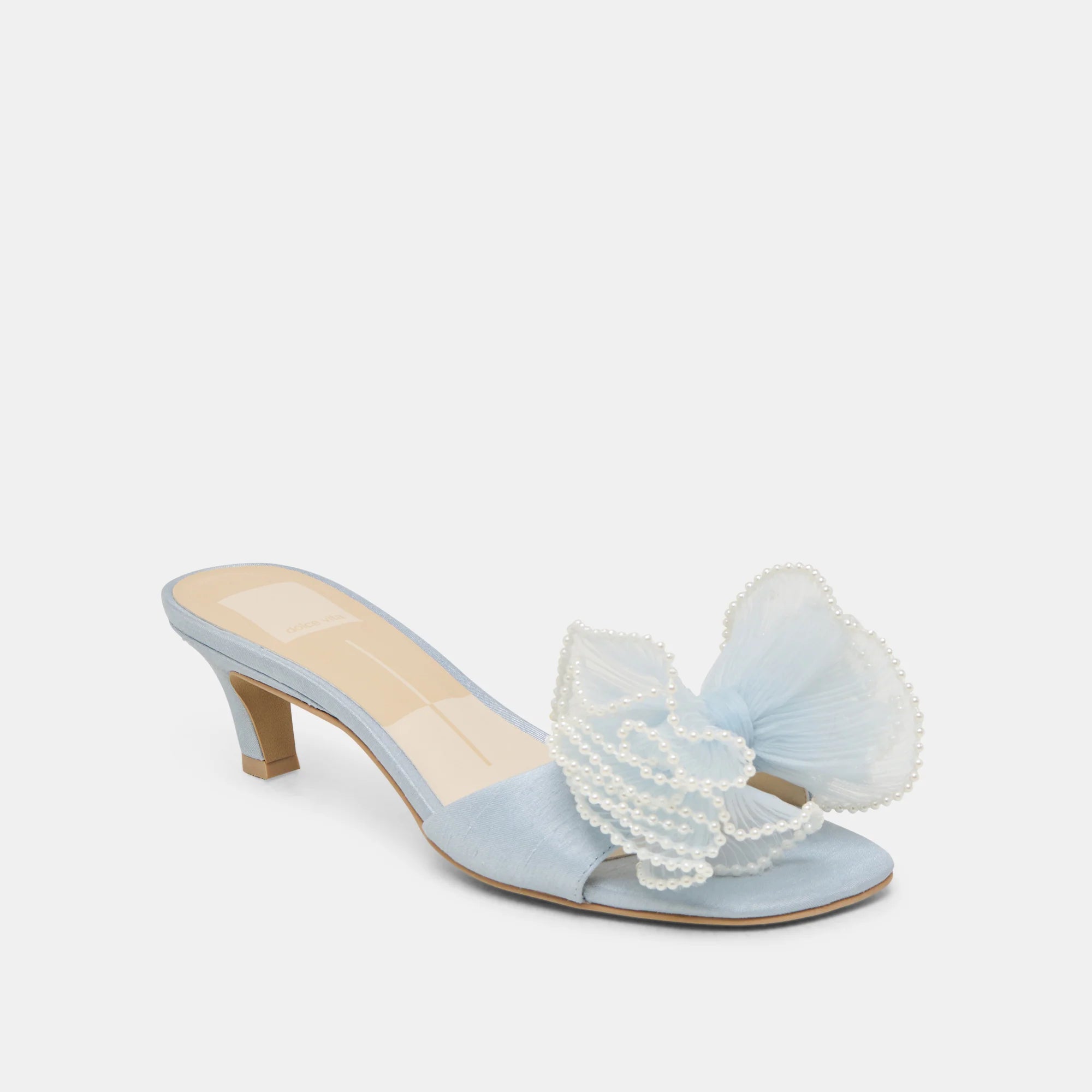 NARITA PEARL BLUE SATIN