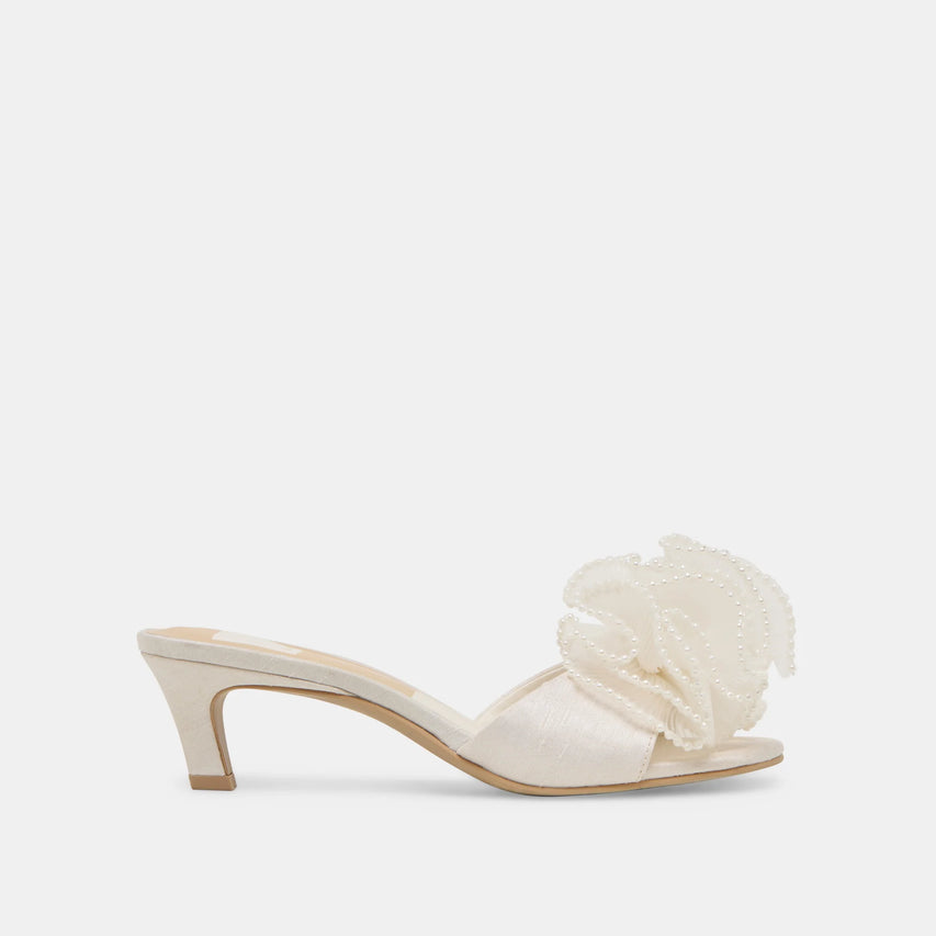 NARITA PEARL OFF WHITE SATIN