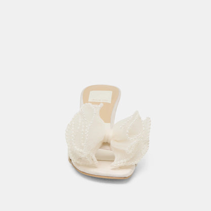 NARITA PEARL OFF WHITE SATIN