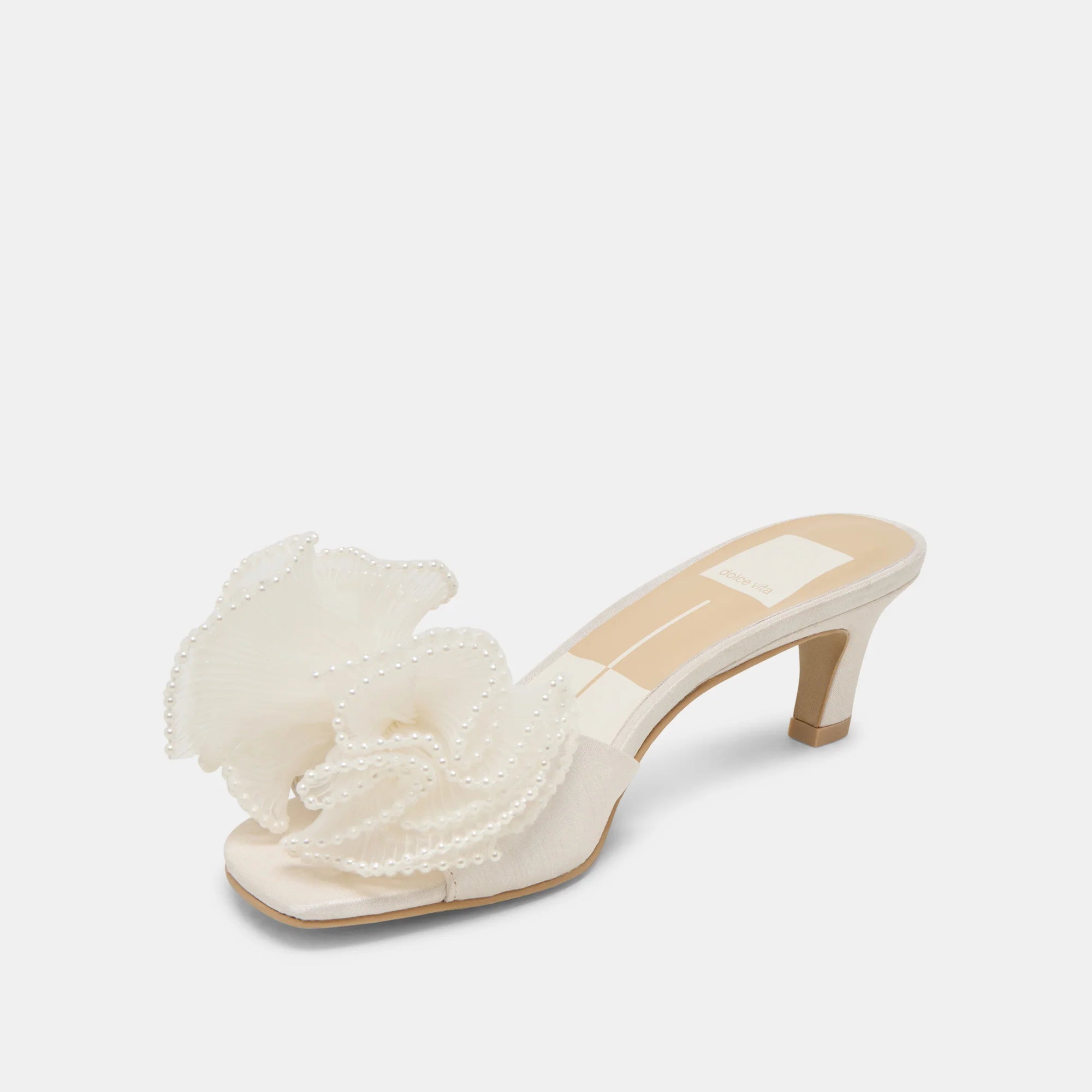NARITA PEARL OFF WHITE SATIN