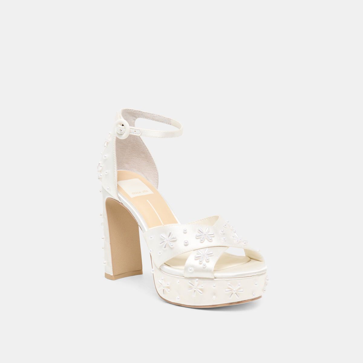POPPY PEARL SATIN BLANC - view 2