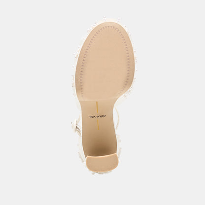 POPPY PEARL SATIN BLANC