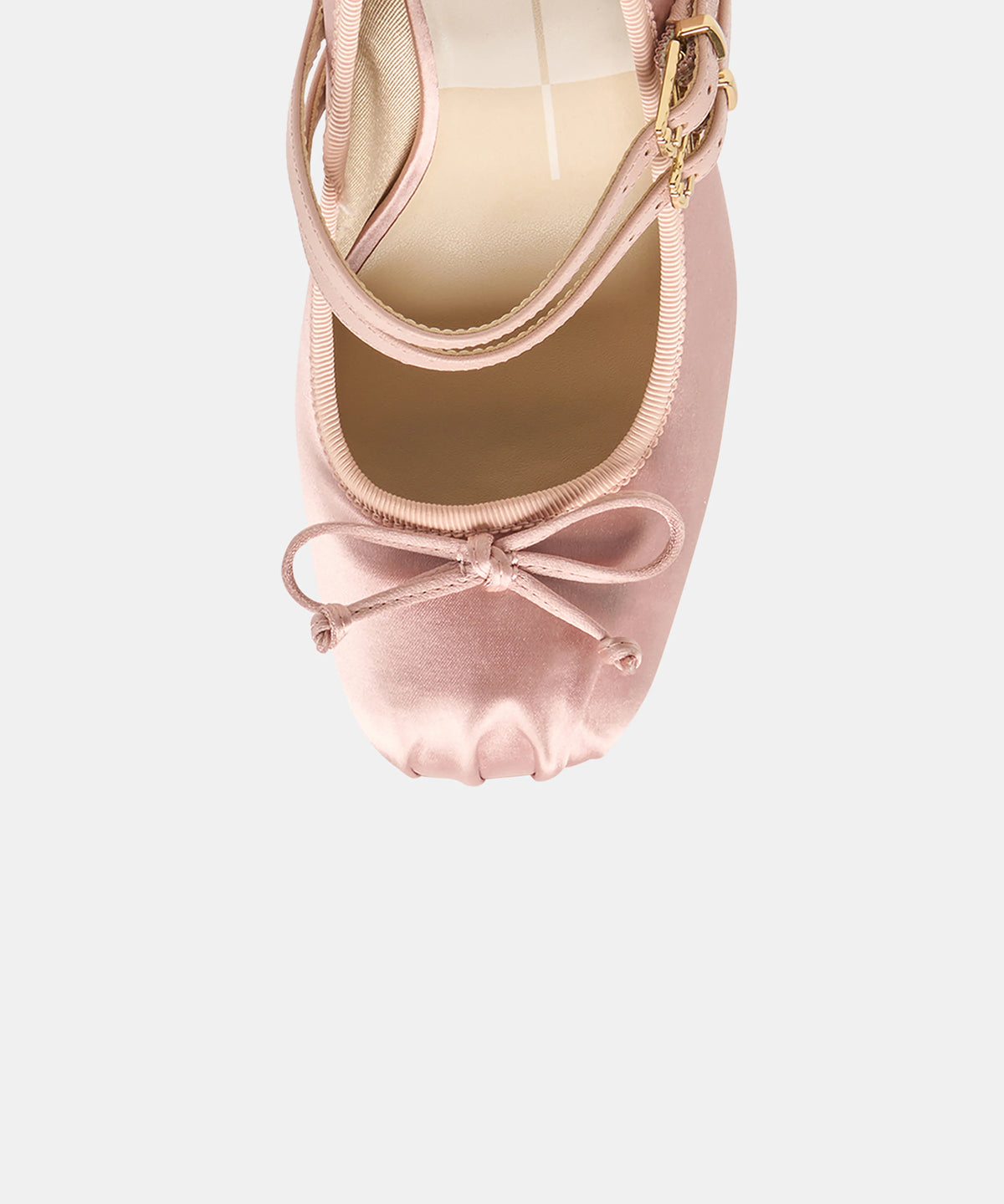 TIARAH Light Blush Satin Ballet Block Heels - view 3