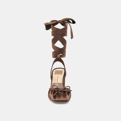 TISHA CHOCOLATE SATIN