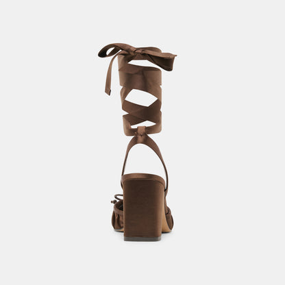 TISHA CHOCOLATE SATIN