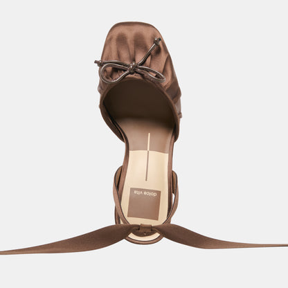 TISHA CHOCOLATE SATIN