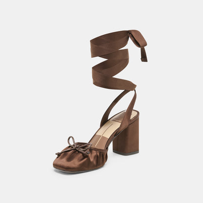 TISHA CHOCOLATE SATIN