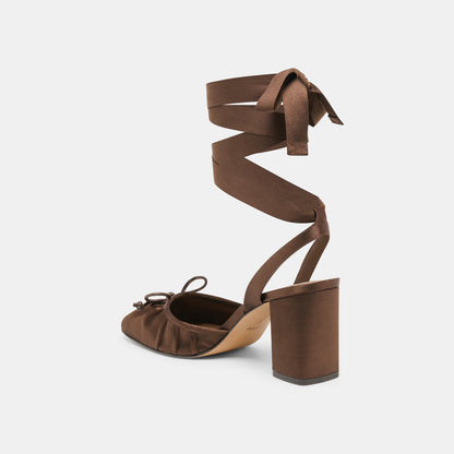 TISHA CHOCOLATE SATIN