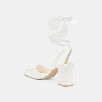 TISHA SATIN BLANC