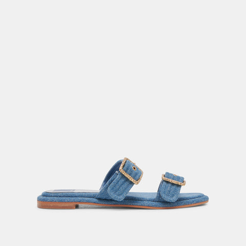 DOLCEVITA ALAINA BLUE DENIM Slide Sandals