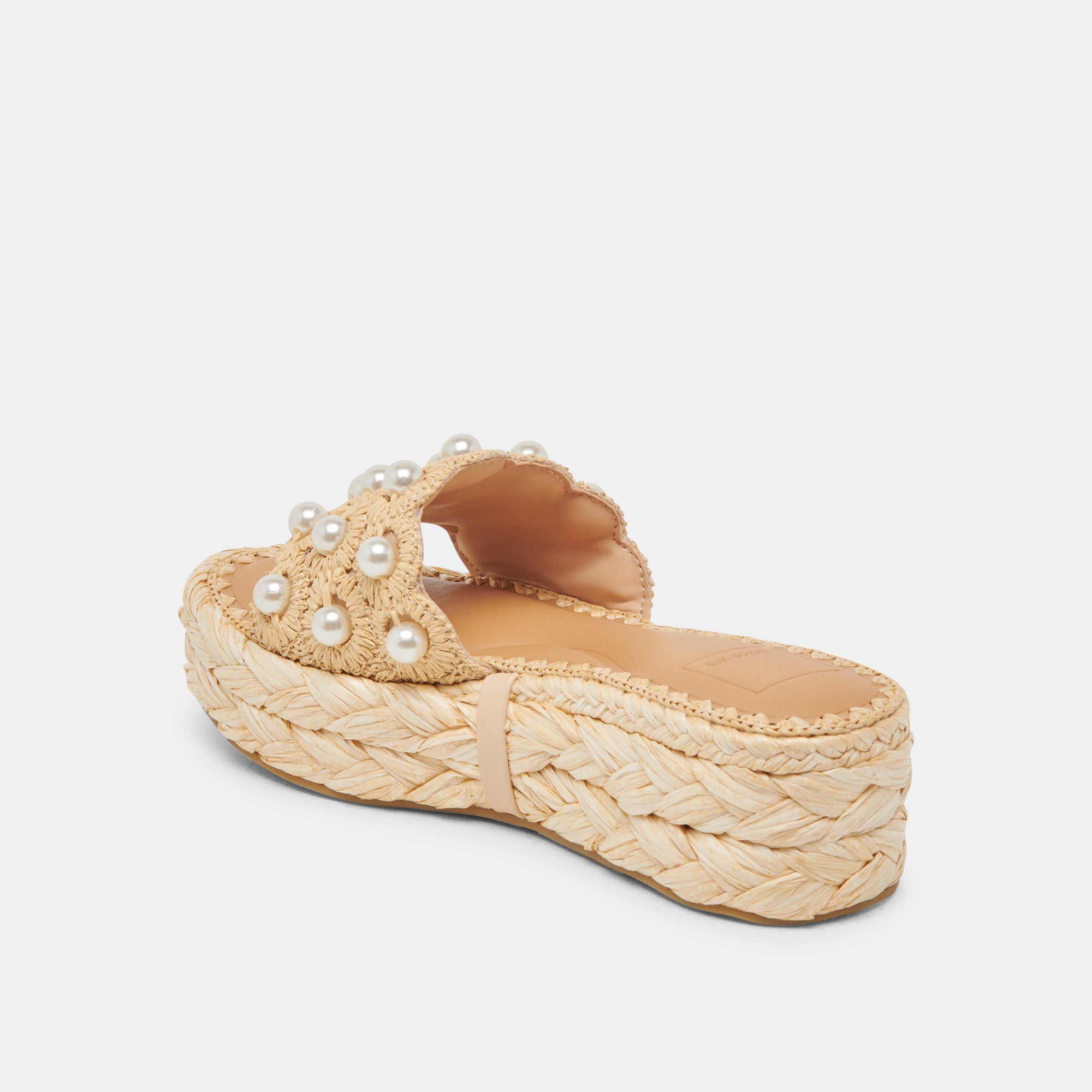 CAPER PEARL LT NATURAL RAFFIA