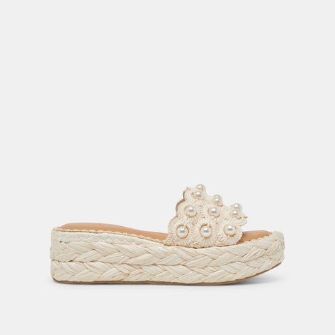 DOLCEVITA CAPER PEARL VANILLA RAFFIA Gifts $150 to $200