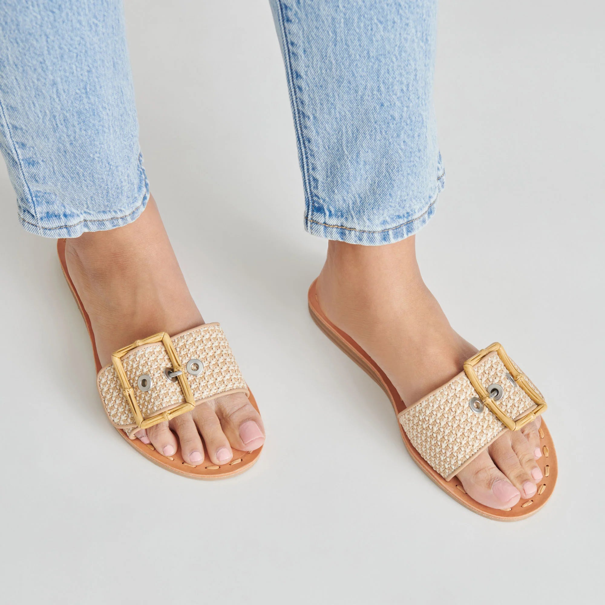 DASA WHITE/NATURAL RAFFIA - view 5