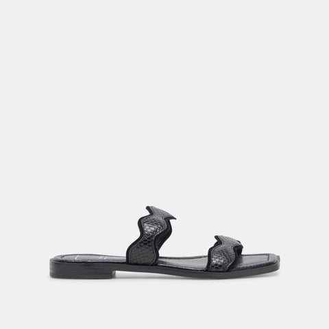 DOLCEVITA ILVA LOW ONYX LEATHER All Sandals & Heels