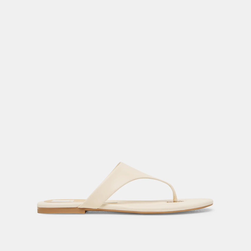 KITTLE CUIR BLANC CASSÉ
