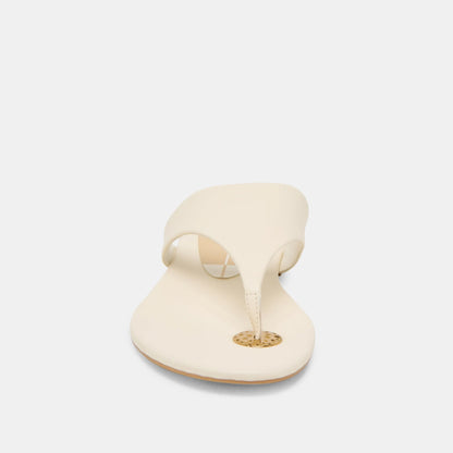 KITTLE CUIR BLANC CASSÉ