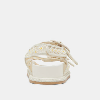 STUART FLORAL BLANC MAILLE FLORALE