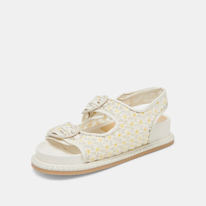 STUART FLORAL BLANC MAILLE FLORALE