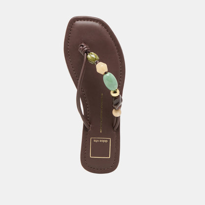 CELY DARK BROWN LEATHER