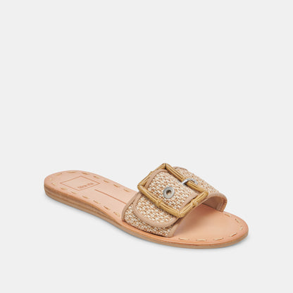 DASA WHITE/NATURAL RAFFIA
