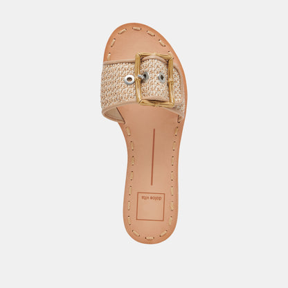 DASA WHITE/NATURAL RAFFIA
