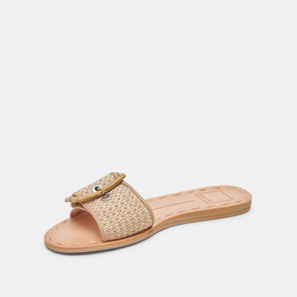 DASA WHITE/NATURAL RAFFIA